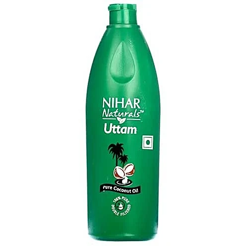 Nihar Naturals Uttam Pure Coconut Oil Double Filtered, 100% Pure 100 ml