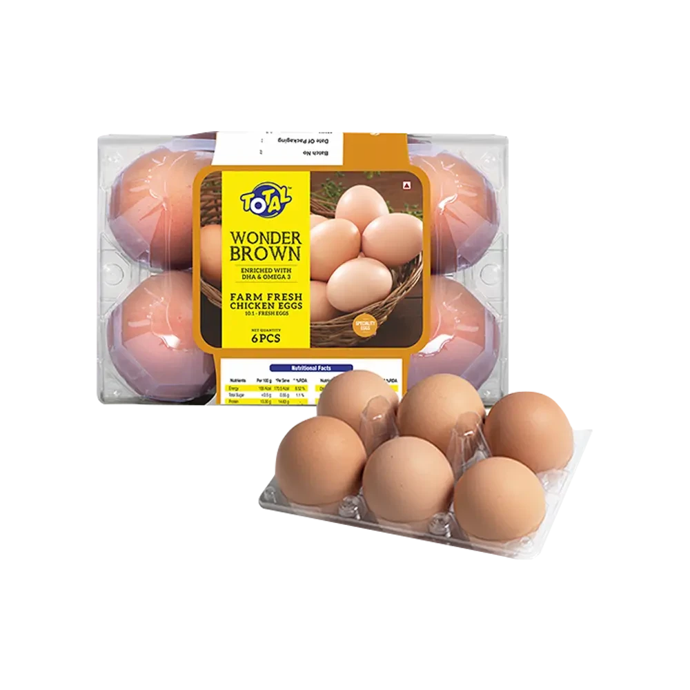 Total Wonder Brown Eggs 6PCS