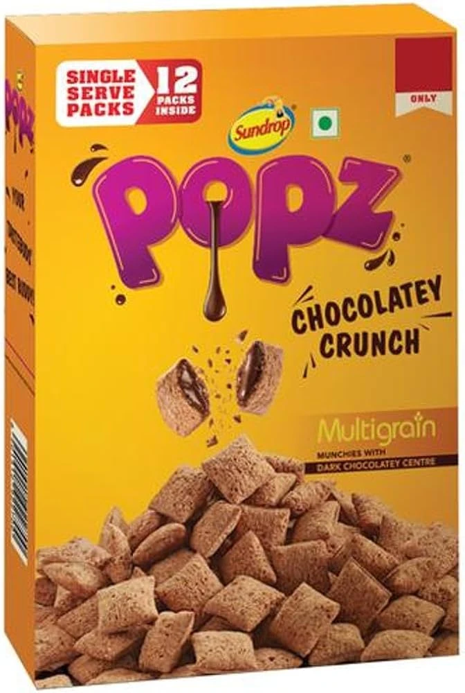 Sundrop Popz Multigran Chocolatey Crunch Fills Kids Cereal 300g
