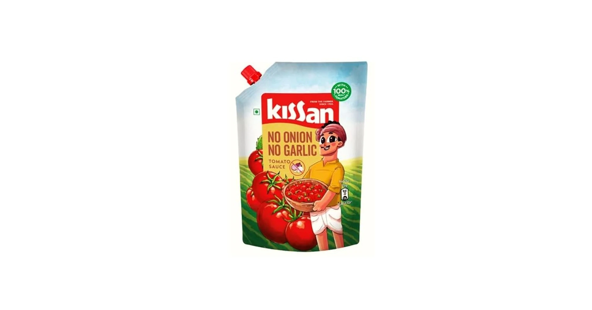 Kissan No Garlic No Onion Tomato Sauce 850 g