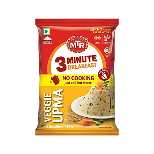 MTR 3 Minute Breakfast Vegetable Instant Upma Mix 60 g