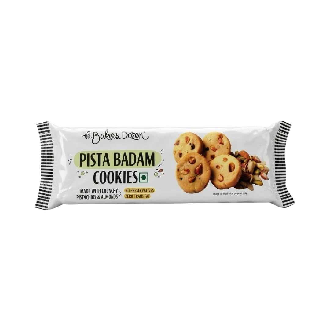 The Baker's Dozen Pista Badam Bakery Cookies 60gm