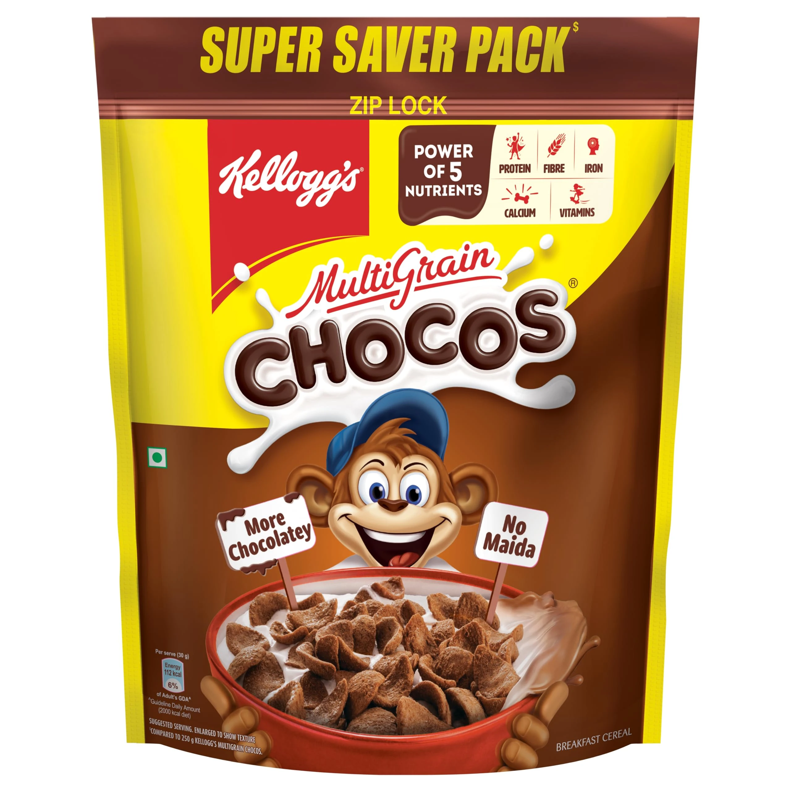 Kellogg's Multigrain Chocos More Chocolatey, No-Maida 1.05kg