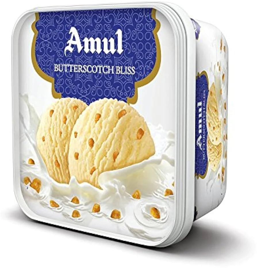 Amul Butterscotch Bliss Ice Cream Tub 1L