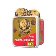 Amul Gold Caramel Chocolate Ice Cream Tub 1L