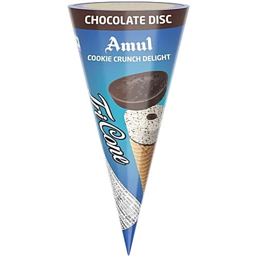 Amul Tricone Cookie Crunch Delight Ice Cream Cone 120ML