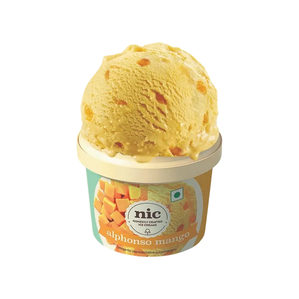 NIC Alphonso Mango Ice Cream Cup 100ML
