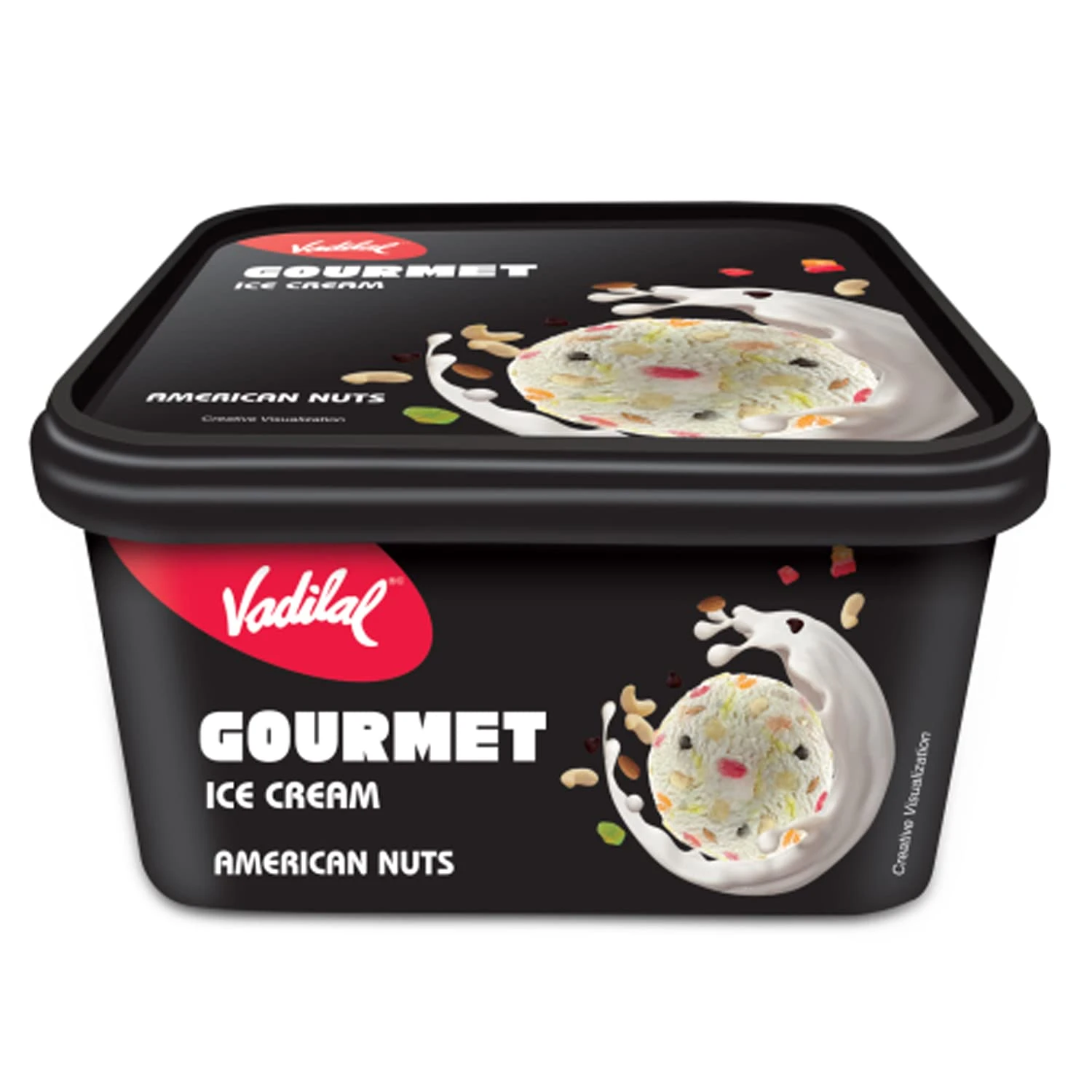 Vadilal Gourmet American Nuts Ice Cream Tub 1 ltr