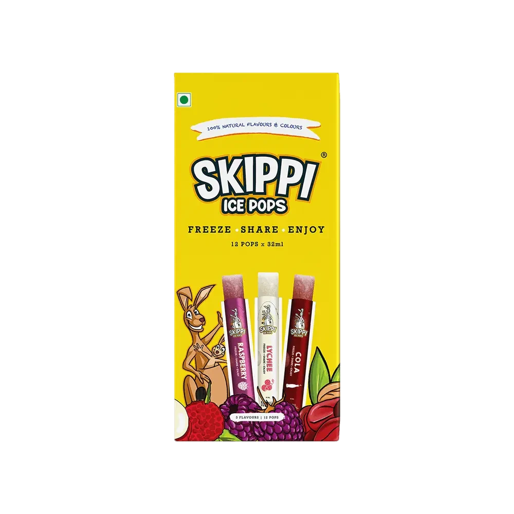 Skippi Natural Flavour Ice Pops 444 ml
