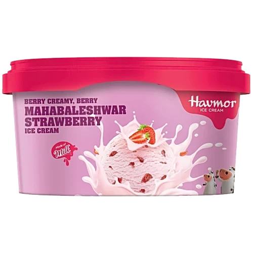 Vadilal Mahabaleshwar Strawberry Ice Cream Tub 500 ml