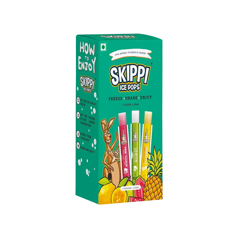 Skippi Natural Flavoured Ice Pops 444 ml