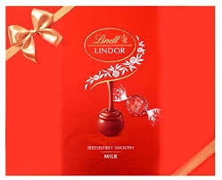 Lindt Lindor Milk Chocolate Gift Pack Box 200 g (16 pcs), 200 g