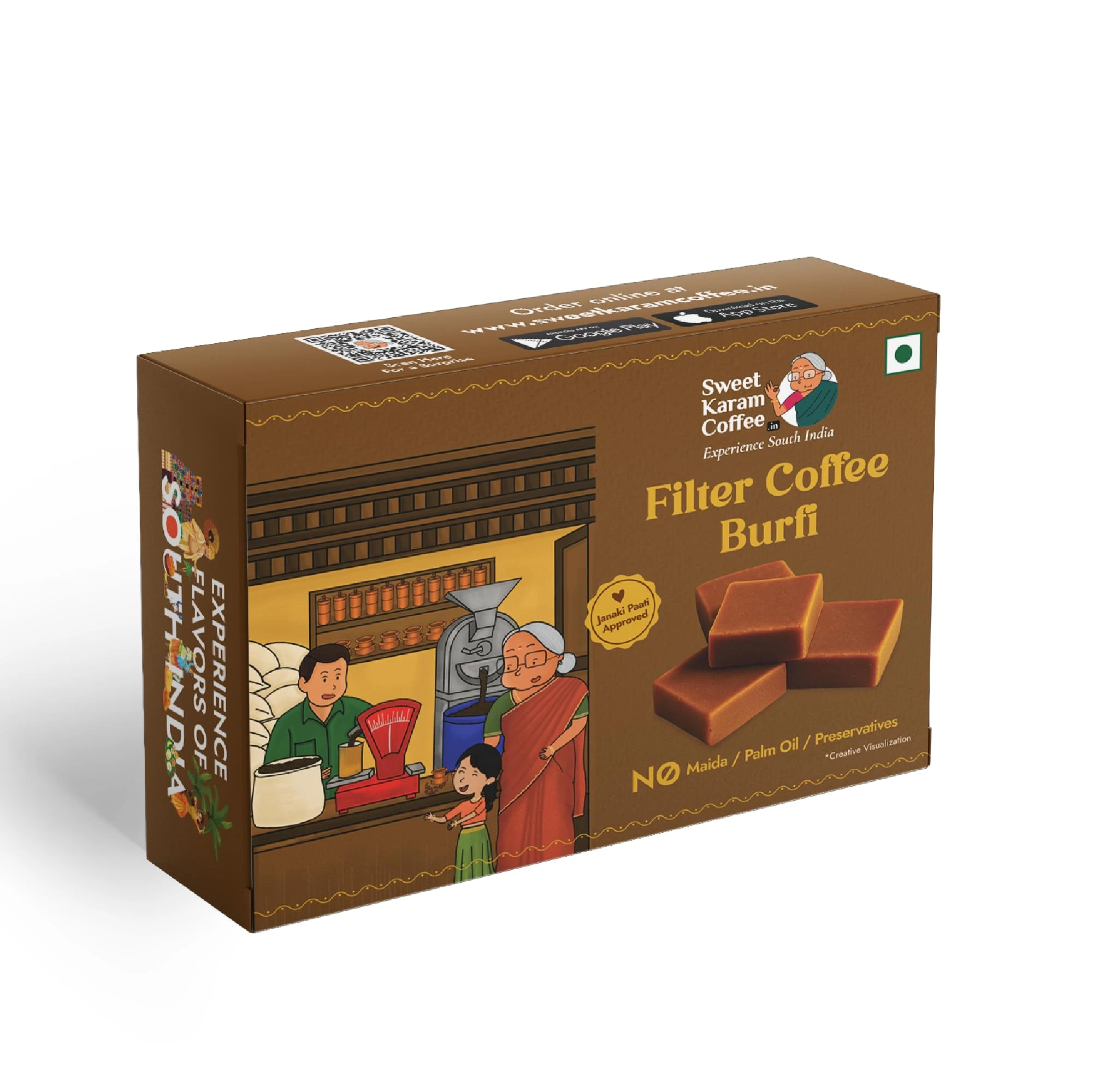 Filter Coffee Burfi by Sweet Karam Coffee 125g