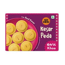Kesar Peda with 64% Khoa & Real Kesar by GO DESi 200 g