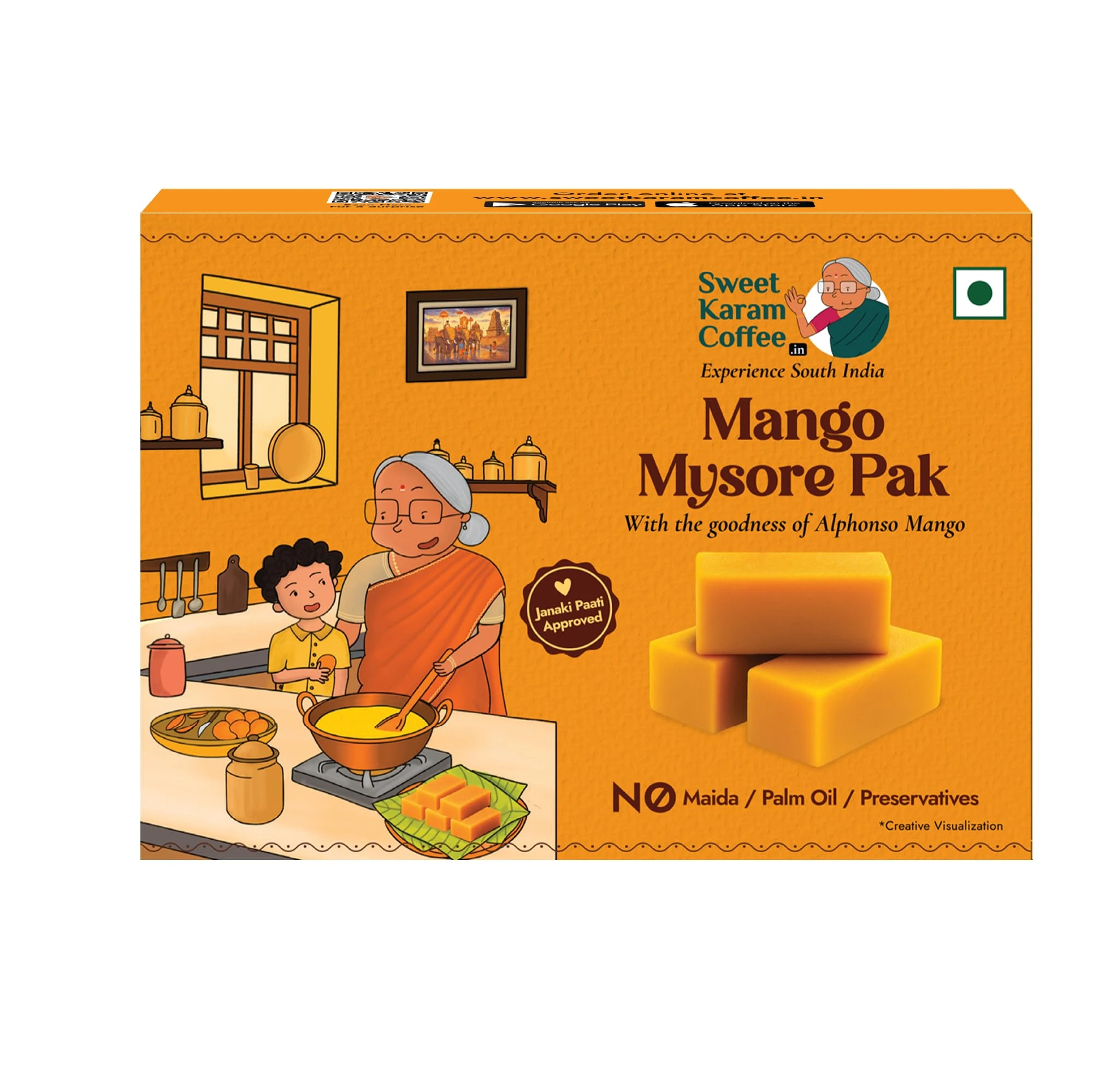 Mango Mysore Pak by Sweet Karam Coffee 100GM