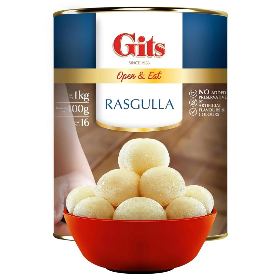 Open & Eat Rasgulla by Gits 1 kg