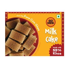 Pure Cow Ghee Milk Cake with 55% Khoa by GO DESi 180 g