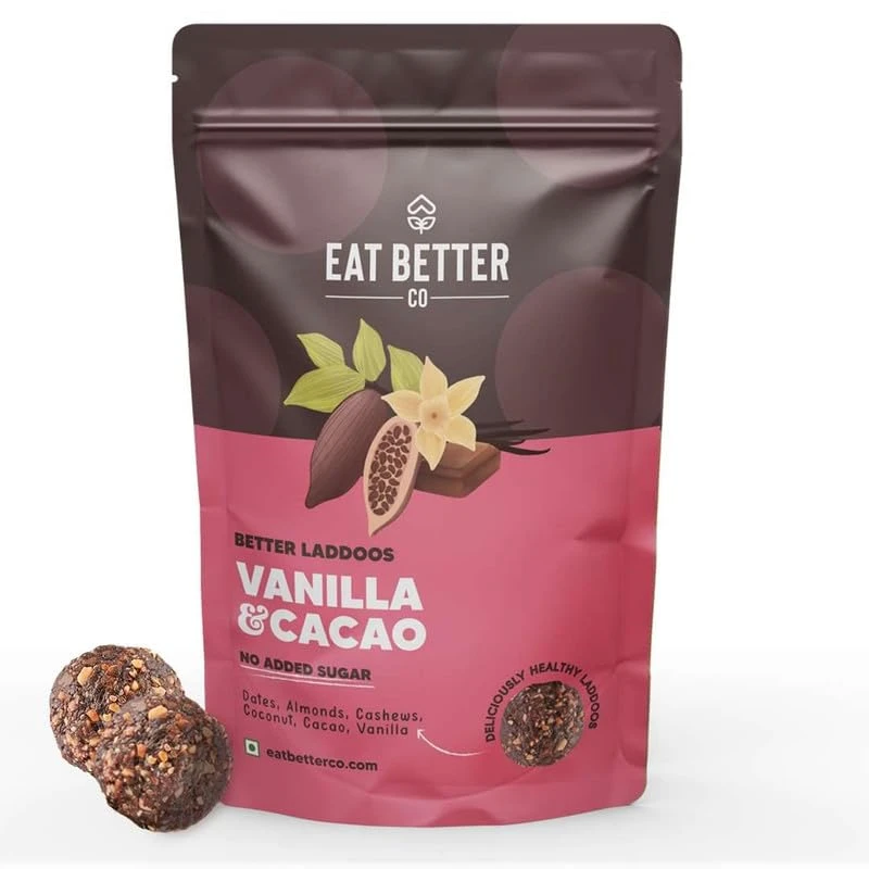 Vanilla & Chocolate Laddu by Eat Better Co (No Added Sugar) 20 pcs