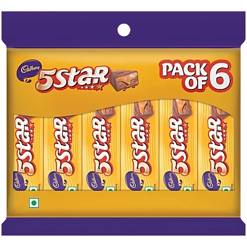 Cadbury 5 Star Filled Bar Chocolate Pack 96g