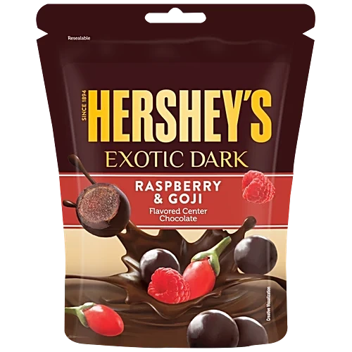 Hershey's Exotic Dark Dark Chocolate Pack (Raspberry & Goji) 100 g