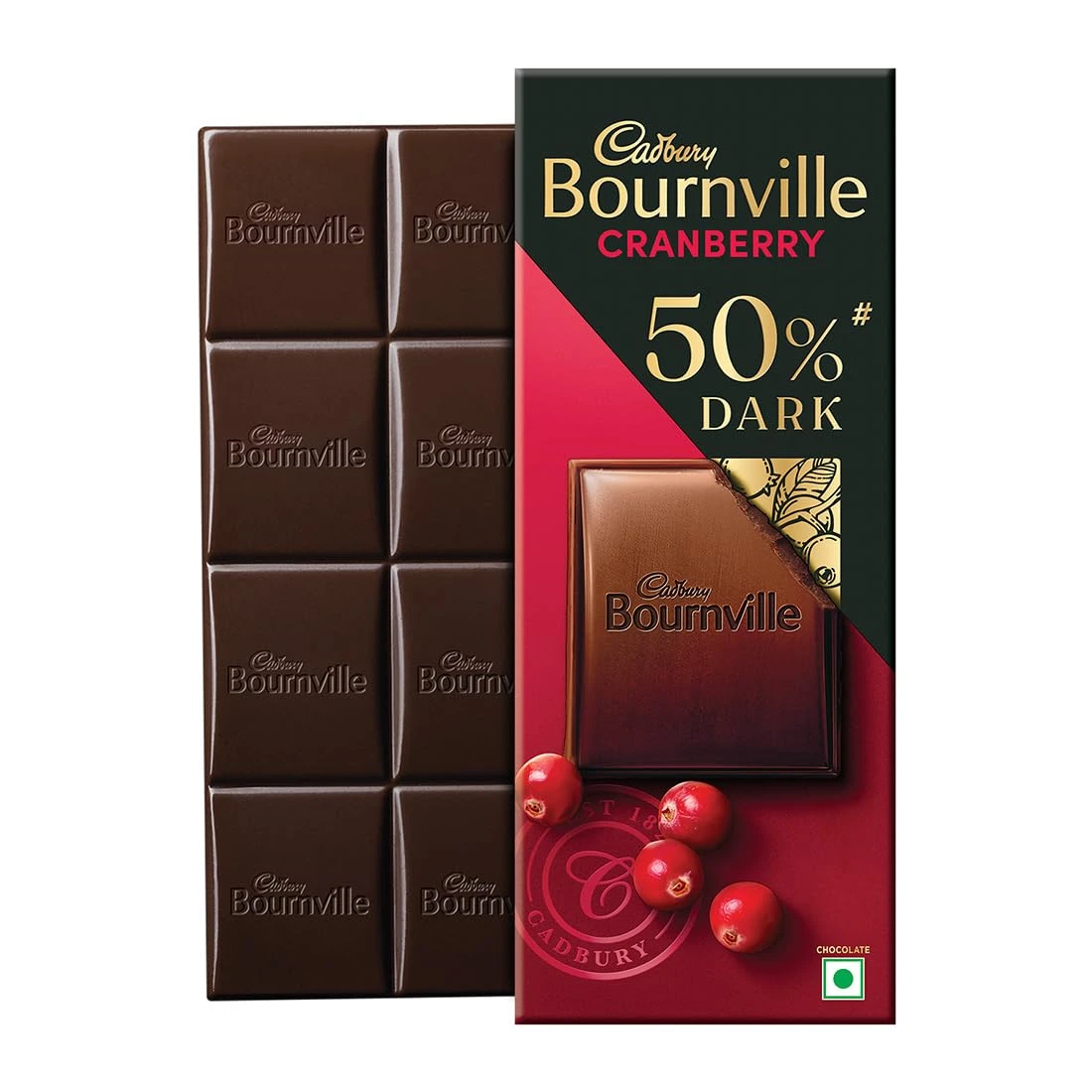 Cadbury Bournville Cranberry Dark Chocolate Bar 78 g