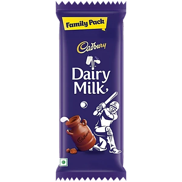 Cadbury Dairy Milk Chocolate Bar Cricket Pack Family Pack 112 g