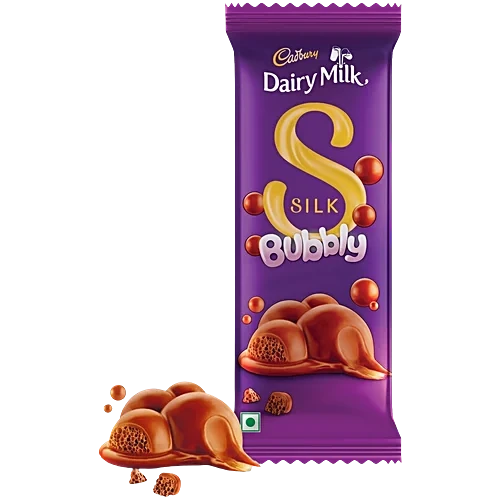 Cadbury Dairy Milk Silk Bubbly Milk Chocolate Bar 112 g