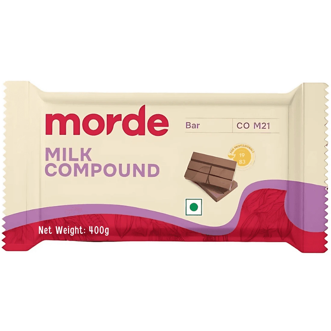 Morde Milk Compound Chocolate Bar 400 g