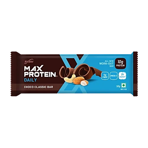 RiteBite Max Protein Daily Choco Classic 10 g Protein Bar 50g