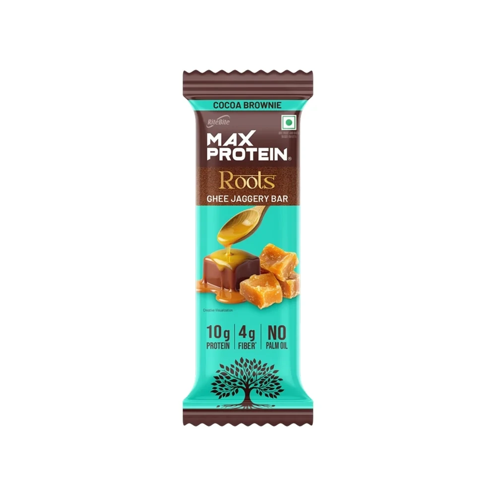 Ritebite Max Protein Roots Protein Bar (Cocoa Brownie) 45g