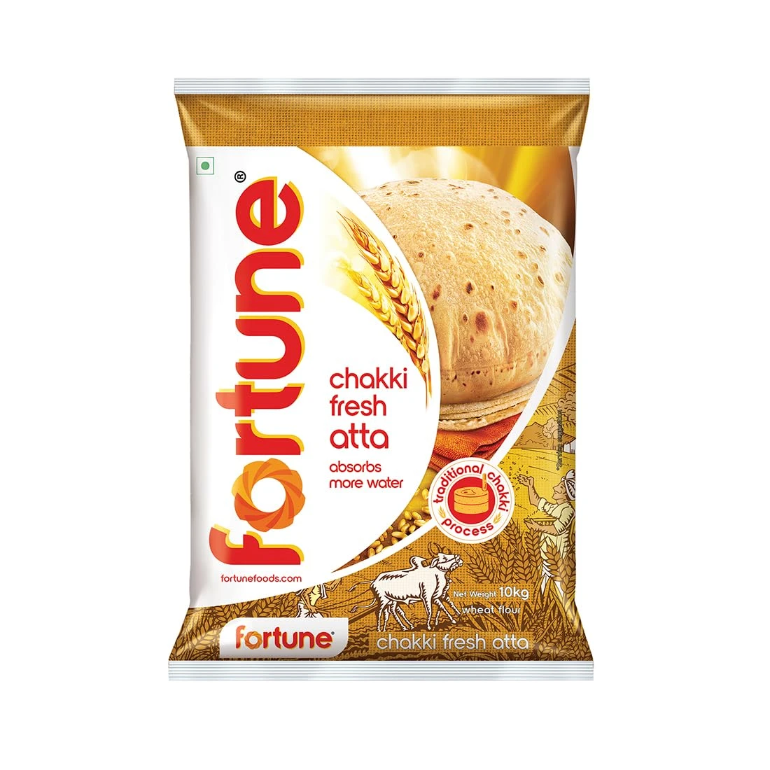 Fortune Chakki Fresh Whole Wheat Atta 10 kg
