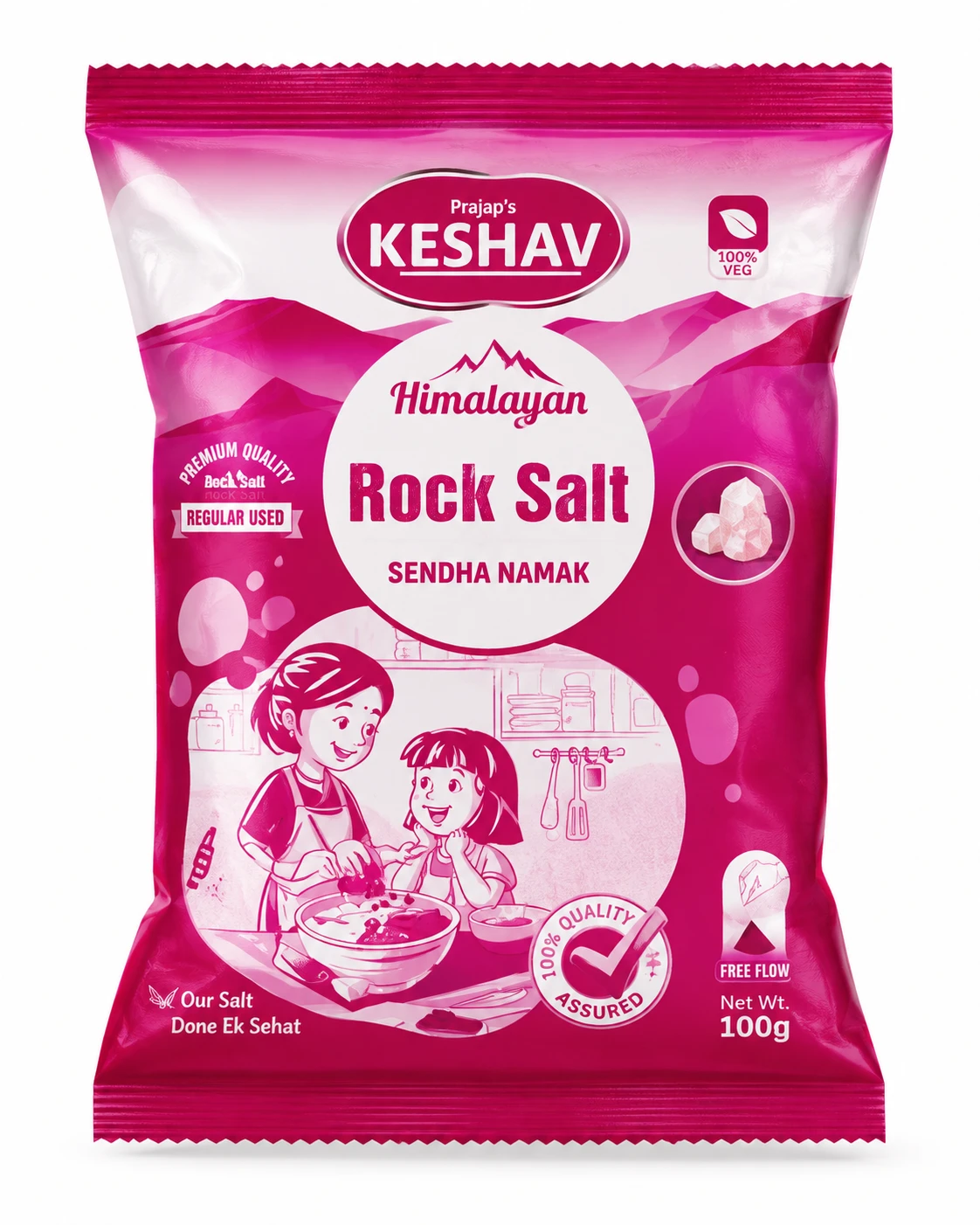 Keshav Himalayan Rock Salt 100 g - Sendha Namak