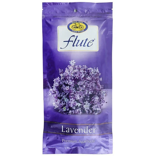 Cycle Flute Lavender Premium Agarbatti – 125 g