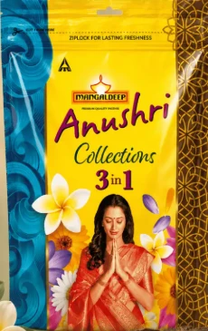 Mangaldeep Anushri 3-in-1 Premium Agarbatti – 360 g