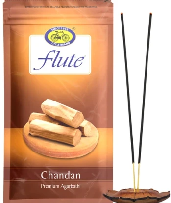 Cycle Flute Premium Chandan Agarbatti – 125 g